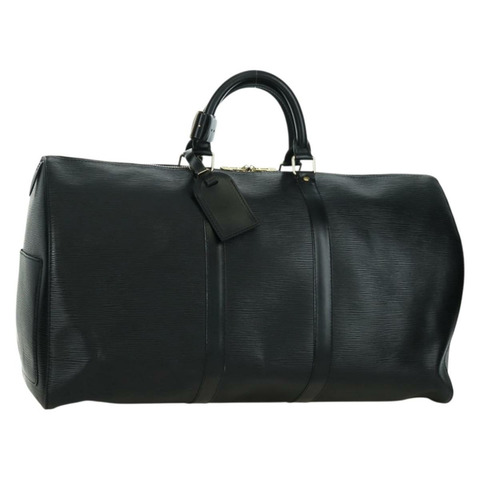 路易威登 Epi Keepall 50 波士頓包 黑色 M42962 LV 正品 173333SAV