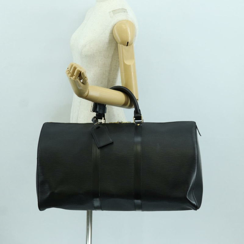 【日本直送】路易威登 Epi Keepall 50 波士頓包 黑色 M42962 LV 正品 173333SAV-19