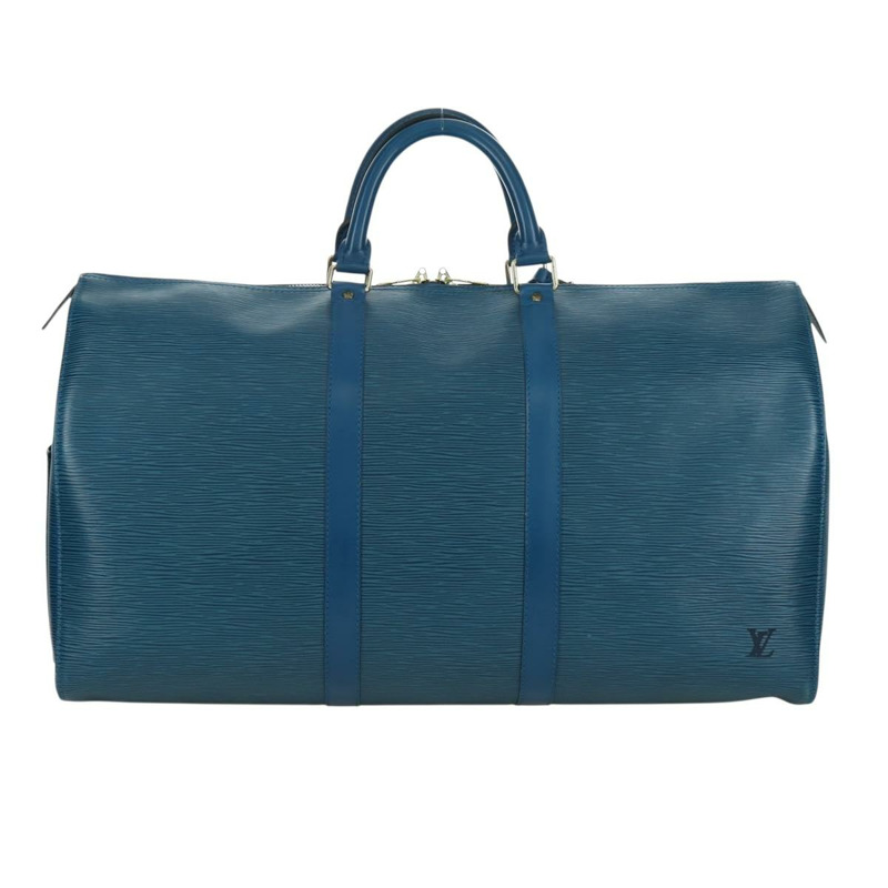 【日本直送】路易威登 Epi Keepall 50 波士頓包 藍色 M42965 LV 正品 173364V-1