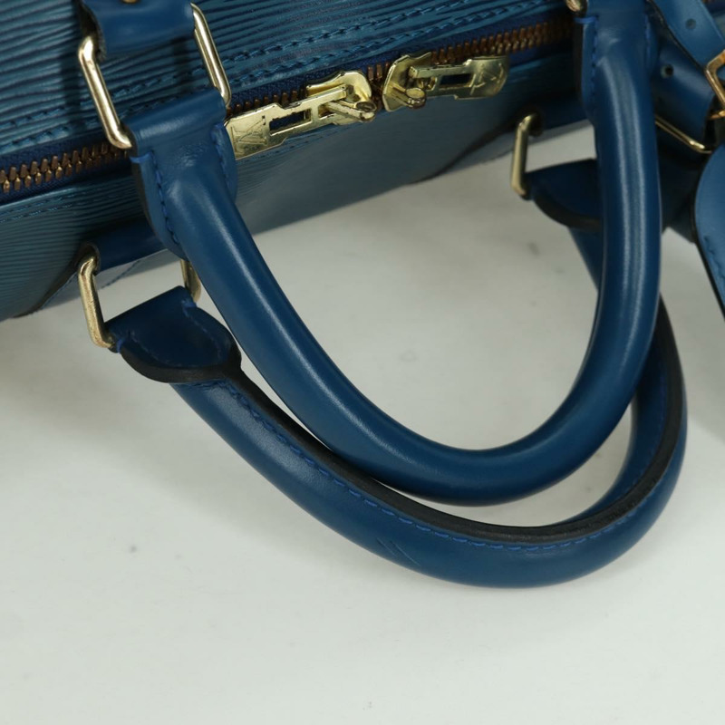 【日本直送】路易威登 Epi Keepall 50 波士頓包 藍色 M42965 LV 正品 173364V-7