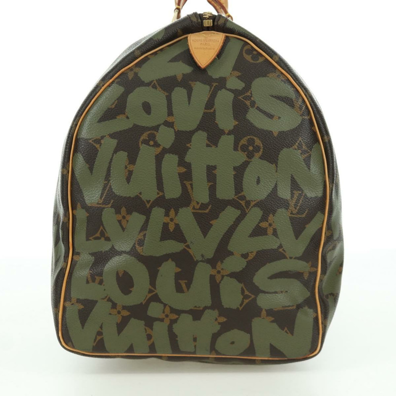 【日本直送】路易威登 Monogram Graffiti Keepall 50 旅行包 卡其色 M92196 LV 正品 BA11179SAV-3