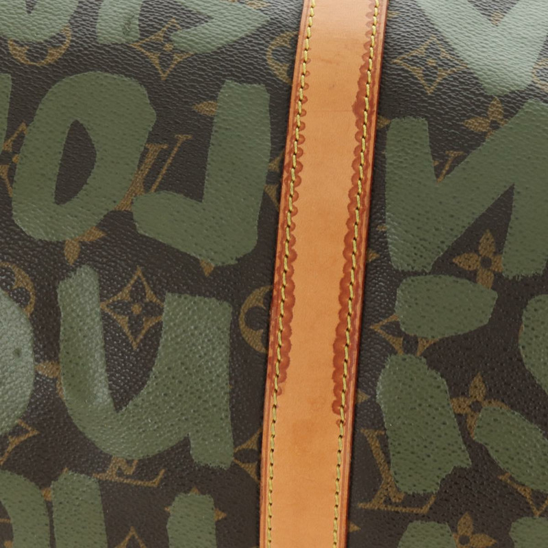 【日本直送】路易威登 Monogram Graffiti Keepall 50 旅行包 卡其色 M92196 LV 正品 BA11179SAV-6
