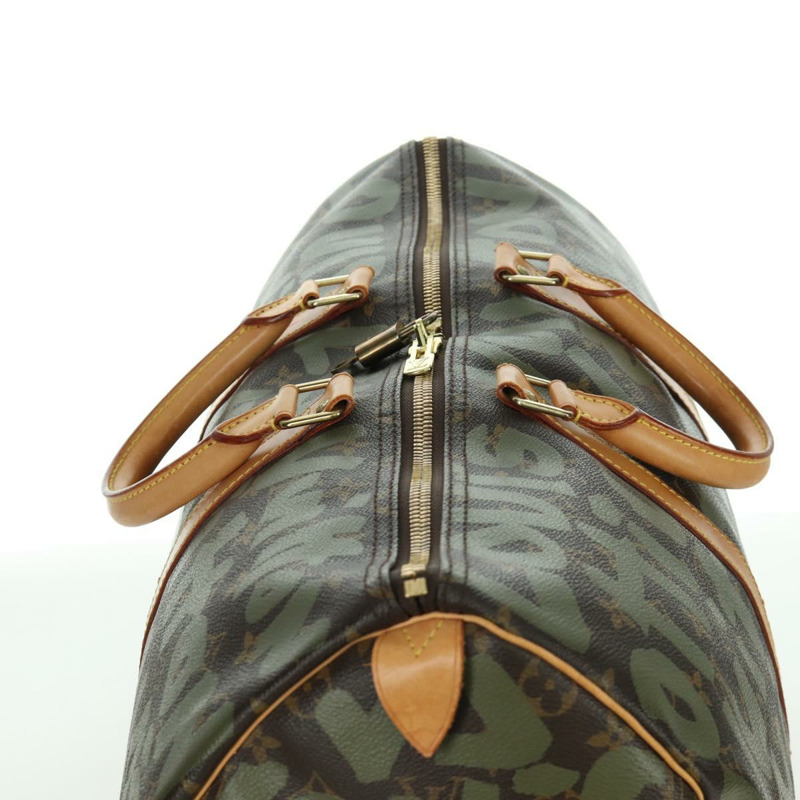 【日本直送】路易威登 Monogram Graffiti Keepall 50 旅行包 卡其色 M92196 LV 正品 BA11179SAV-7