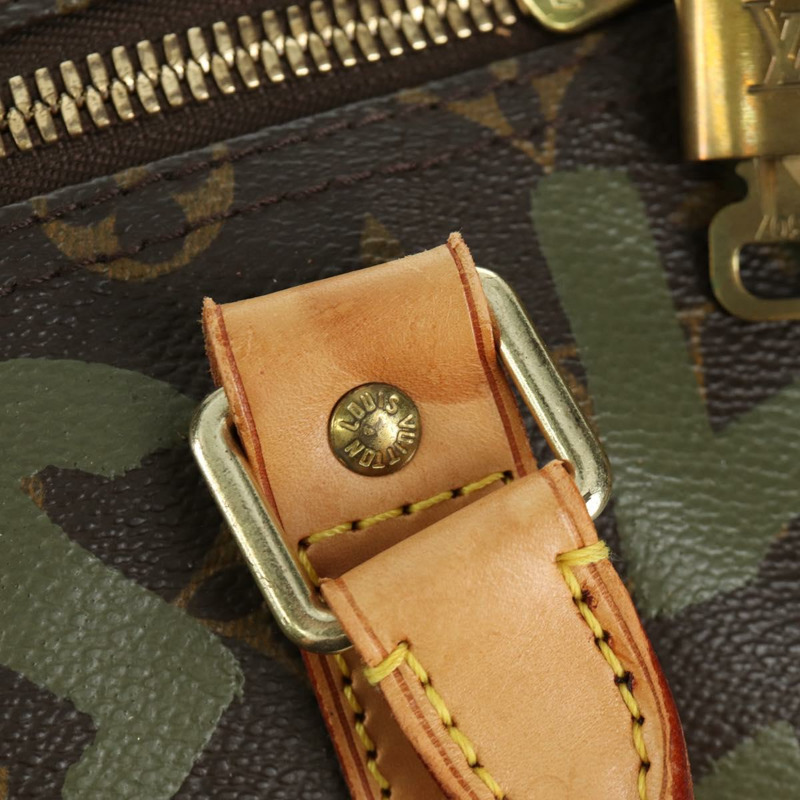 【日本直送】路易威登 Monogram Graffiti Keepall 50 旅行包 卡其色 M92196 LV 正品 BA11179SAV-9