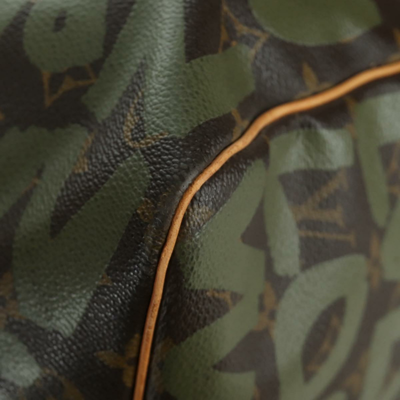 【日本直送】路易威登 Monogram Graffiti Keepall 50 旅行包 卡其色 M92196 LV 正品 BA11179SAV-15