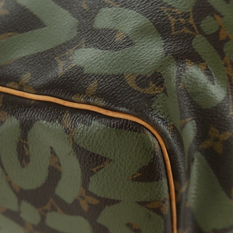 【日本直送】路易威登 Monogram Graffiti Keepall 50 旅行包 卡其色 M92196 LV 正品 BA11179SAV-16