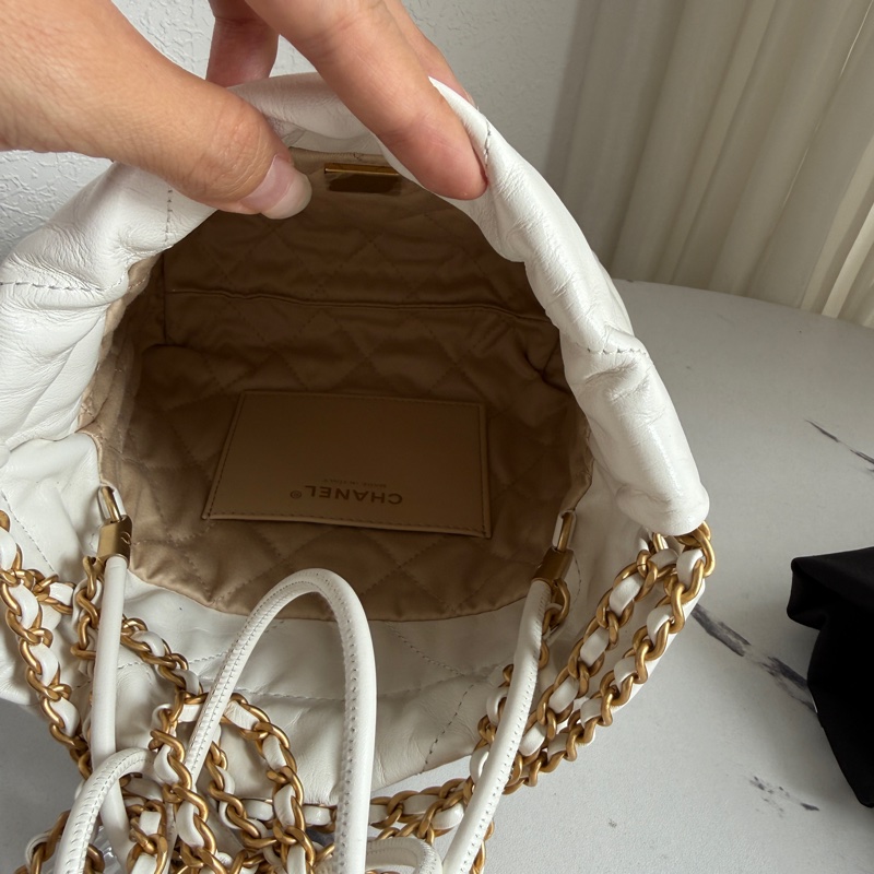 Chanel mini22bag 白色超有氣質 很新 很甜-14