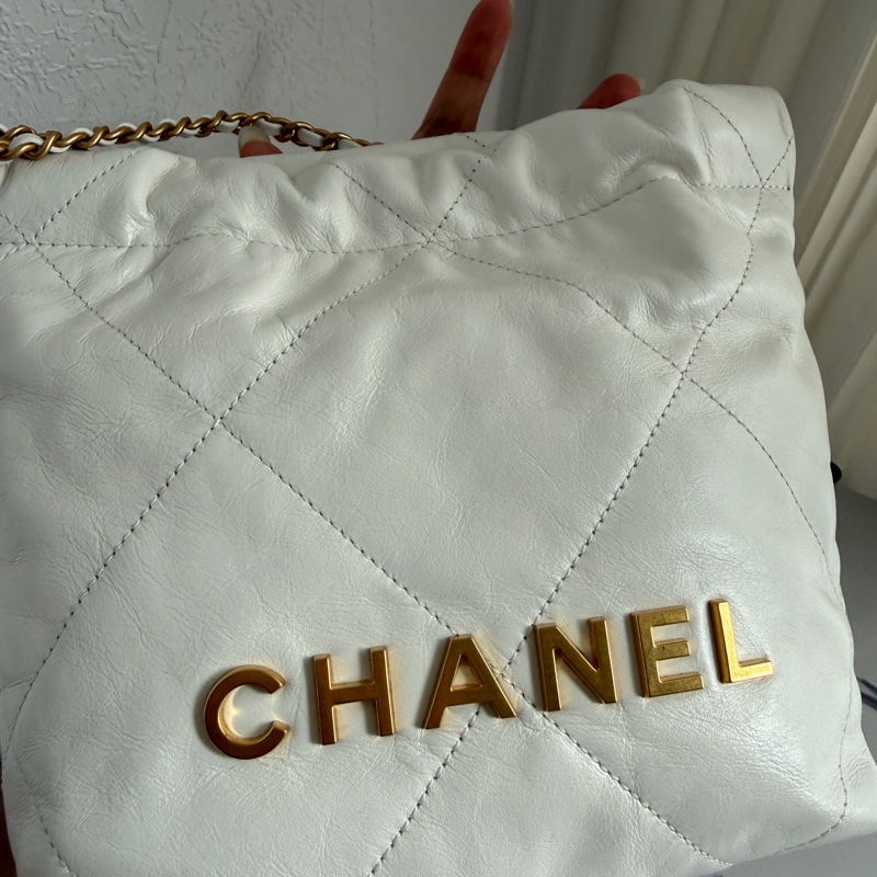 Chanel mini22bag 白色超有氣質 很新 很甜-16