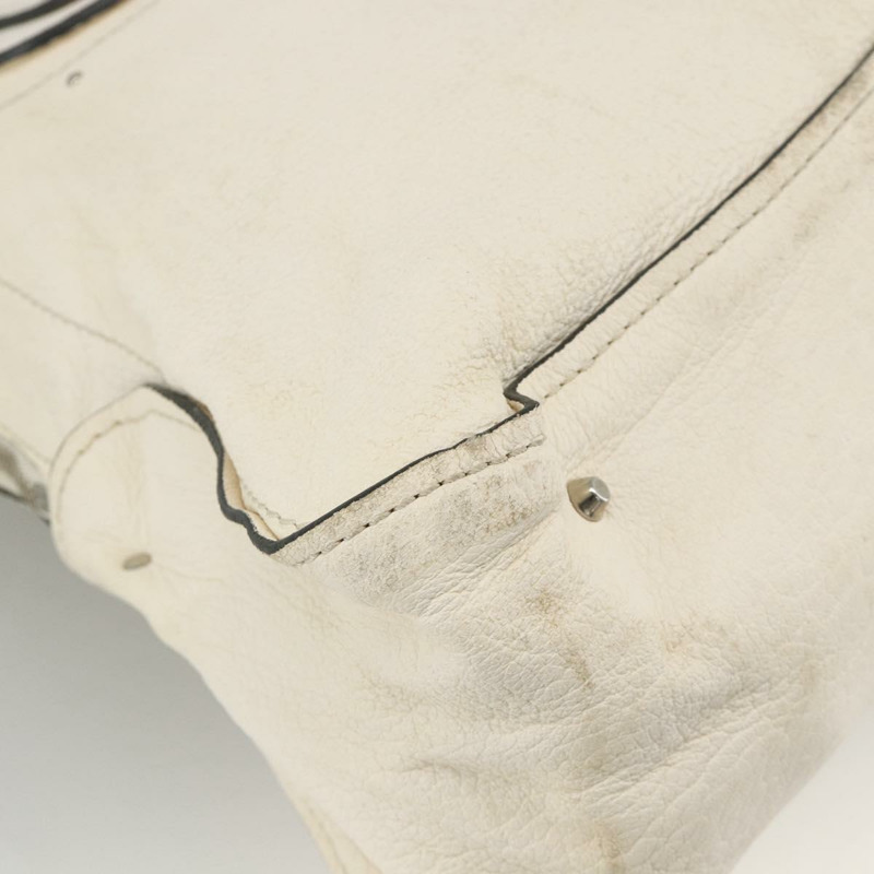 【日本直送】Chloe Paddington 手提包 皮革 白色 銀色 正品 BSZ323-7