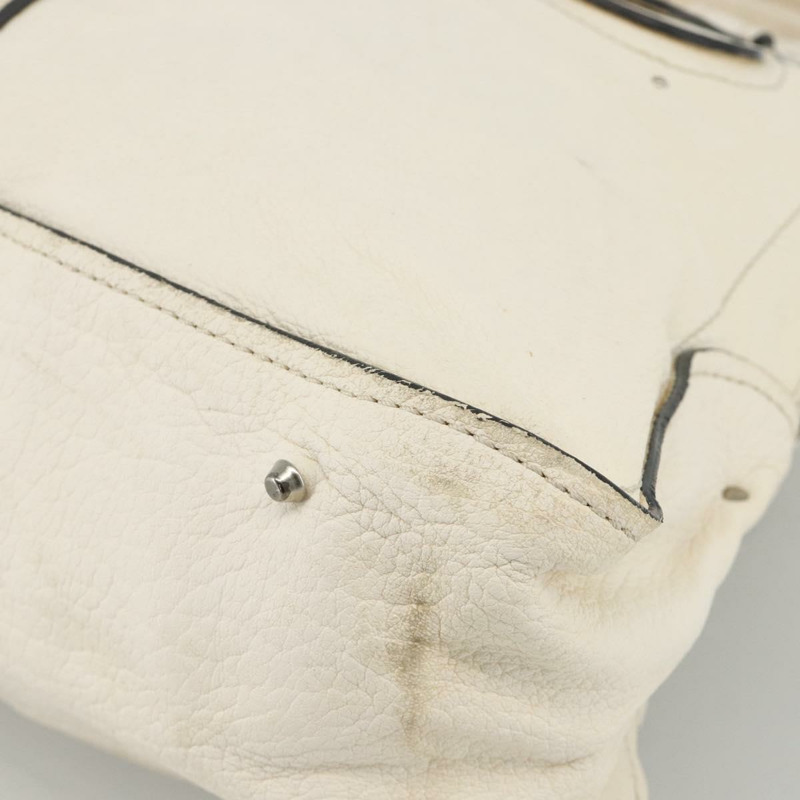 【日本直送】Chloe Paddington 手提包 皮革 白色 銀色 正品 BSZ323-14