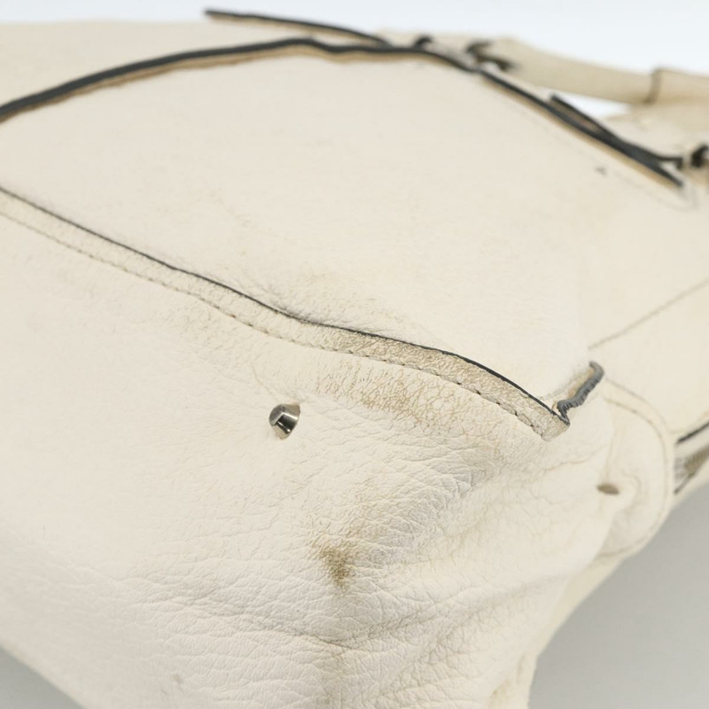 【日本直送】Chloe Paddington 手提包 皮革 白色 銀色 正品 BSZ323-16