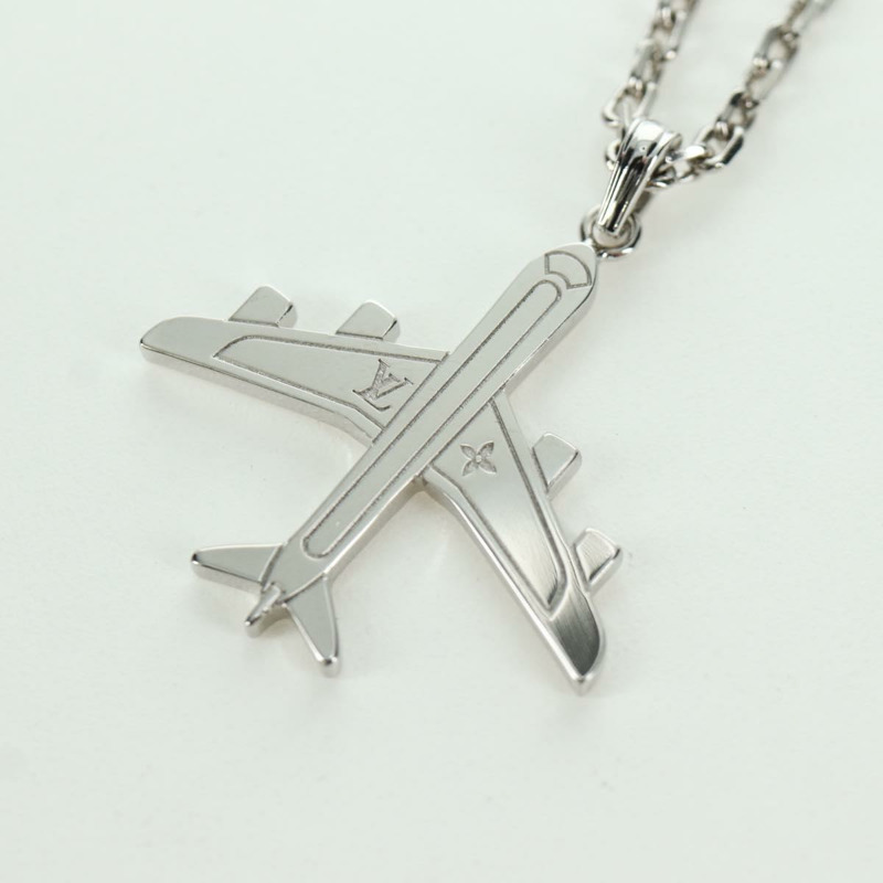 【日本直送】路易威登 LV 飛機項鍊 金屬銀色 MP3157 LV Auth LNZ1009M-2