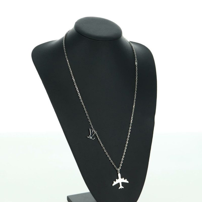 【日本直送】路易威登 LV 飛機項鍊 金屬銀色 MP3157 LV Auth LNZ1009M-14