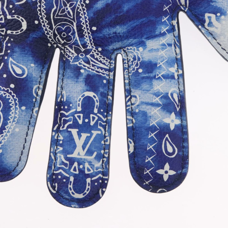 【日本直送】路易威登 Monogram Bandana HIGH 5 手拿包 白色 藍色 M81410 LV 正品 ARZ477SAM-2