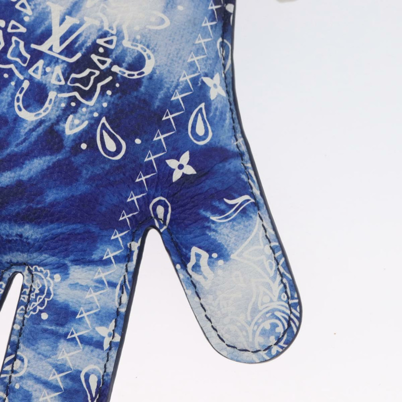 【日本直送】路易威登 Monogram Bandana HIGH 5 手拿包 白色 藍色 M81410 LV 正品 ARZ477SAM-3