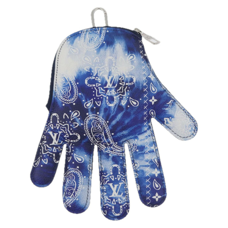 【日本直送】路易威登 Monogram Bandana HIGH 5 手拿包 白色 藍色 M81410 LV 正品 ARZ477SAM-12