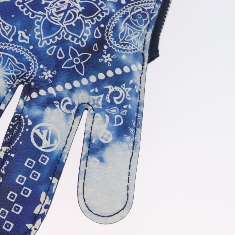 【日本直送】路易威登 Monogram Bandana HIGH 5 手拿包 白色 藍色 M81410 LV 正品 ARZ477SAM-15