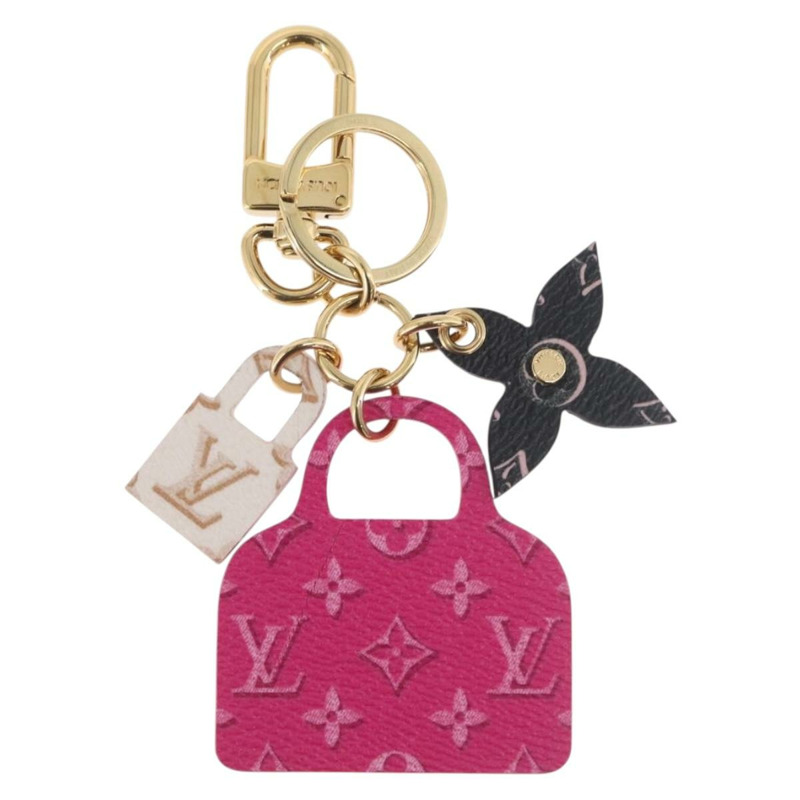 【日本直送】路易威登 Monogram Porte Cles Illustrious Alma Charm 粉紅 M00838 正品 ARZ478M-6