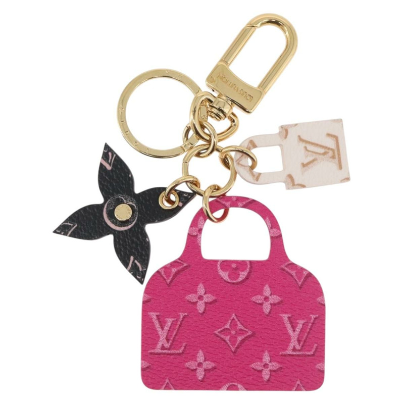 【日本直送】路易威登 Monogram Porte Cles Illustrious Alma Charm 粉紅 M00838 正品 ARZ478M-12
