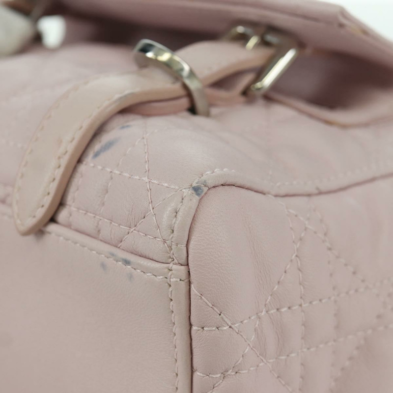 【日本直送】Christian Dior Cannage Stardust 小號雙肩包，羊皮材質，粉紅色，正品 ARZ437M-20