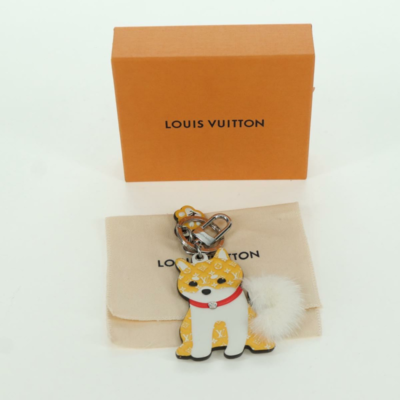 【日本直送】路易威登 Monogram Porte Cles LV Shiva Charm 黃色 M01199 LV Auth bs34024M-11
