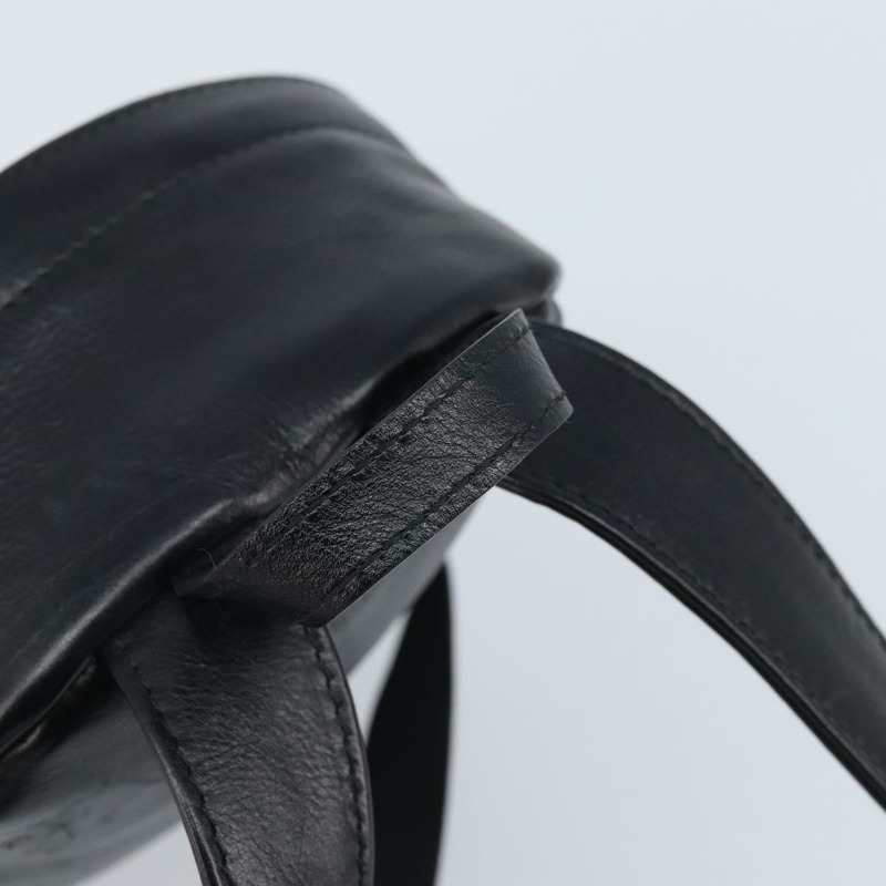 【日本直送】BALENCIAGA 黑色銀色皮革雙肩包 580026 正品 174080A-6