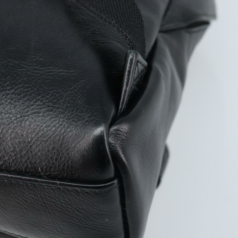 【日本直送】BALENCIAGA 黑色銀色皮革雙肩包 580026 正品 174080A-16