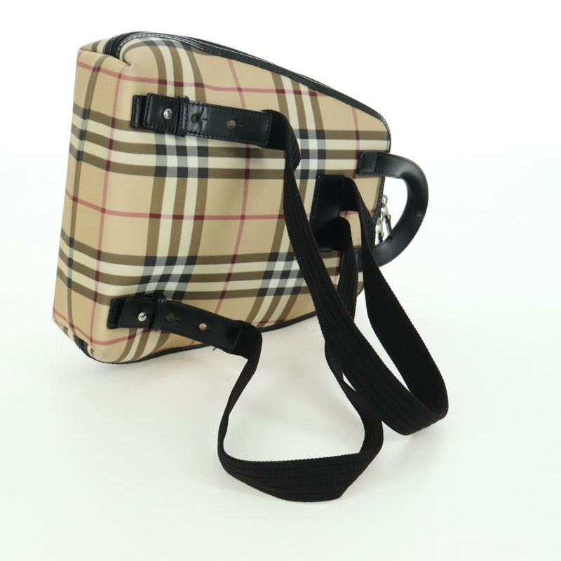 【日本直送】BURBERRY Nova 格紋雙肩包 PVC 米色 正品 am11045V-7