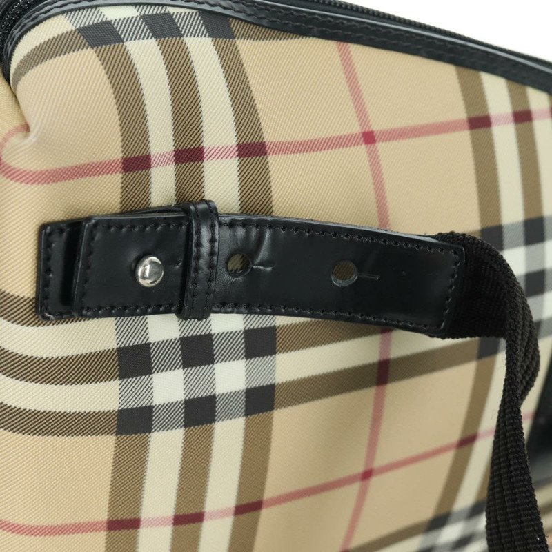 【日本直送】BURBERRY Nova 格紋雙肩包 PVC 米色 正品 am11045V-8