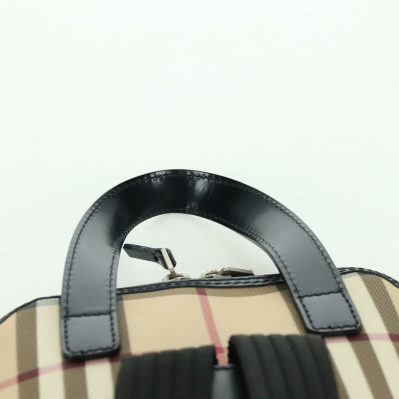 【日本直送】BURBERRY Nova 格紋雙肩包 PVC 米色 正品 am11045V-13