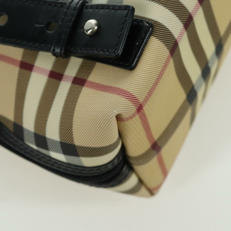 【日本直送】BURBERRY Nova 格紋雙肩包 PVC 米色 正品 am11045V-17