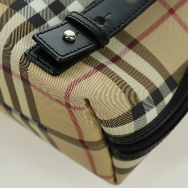 【日本直送】BURBERRY Nova 格紋雙肩包 PVC 米色 正品 am11045V-18