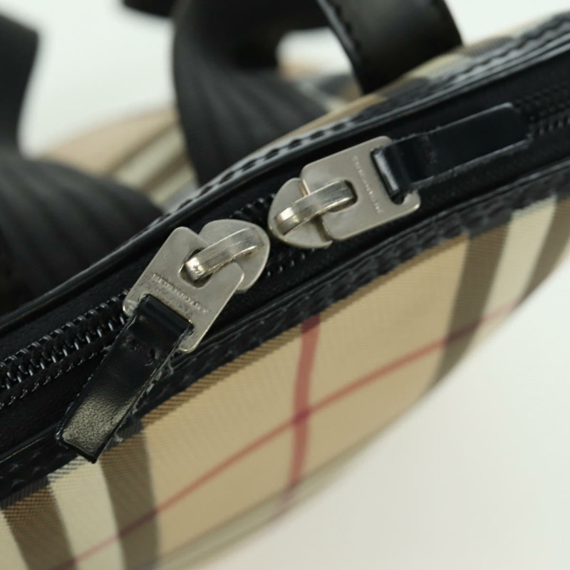 【日本直送】BURBERRY Nova 格紋雙肩包 PVC 米色 正品 am11045V-19