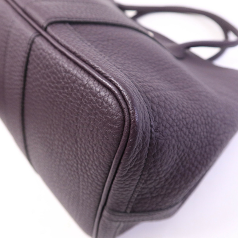 HERMES Negonda皮革Garden Party PM手挽袋Aubergine-10