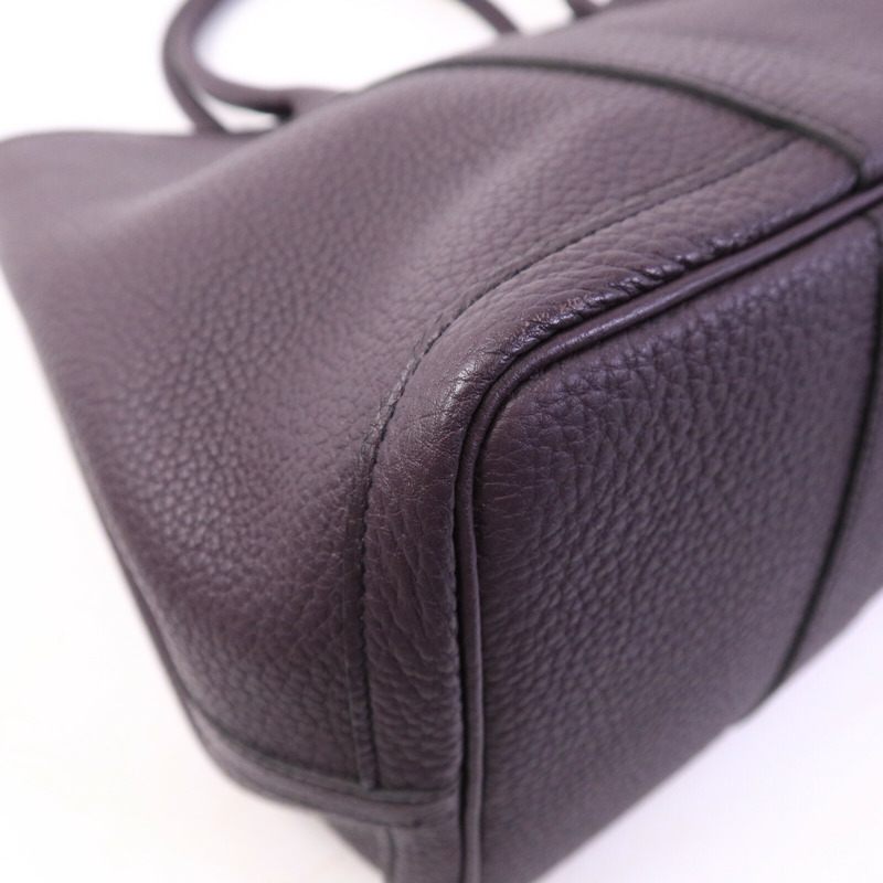 HERMES Negonda皮革Garden Party PM手挽袋Aubergine-11