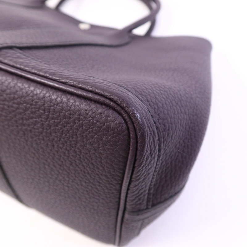 HERMES Negonda皮革Garden Party PM手挽袋Aubergine-12