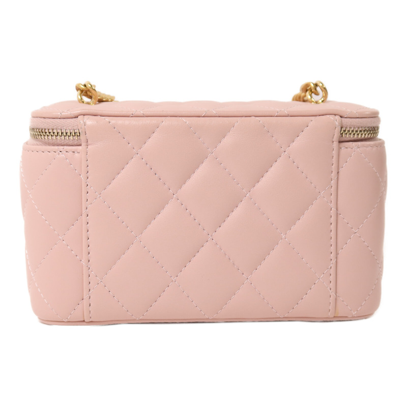 CHANEL 羊皮皮革Vanity Case鏈帶肩背袋-1