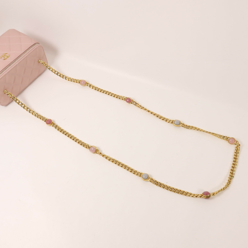 CHANEL 羊皮皮革Vanity Case鏈帶肩背袋-7