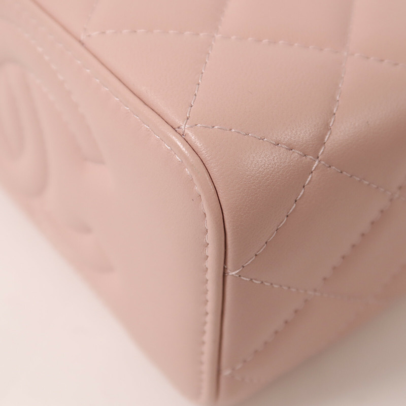 CHANEL 羊皮皮革Vanity Case鏈帶肩背袋-11