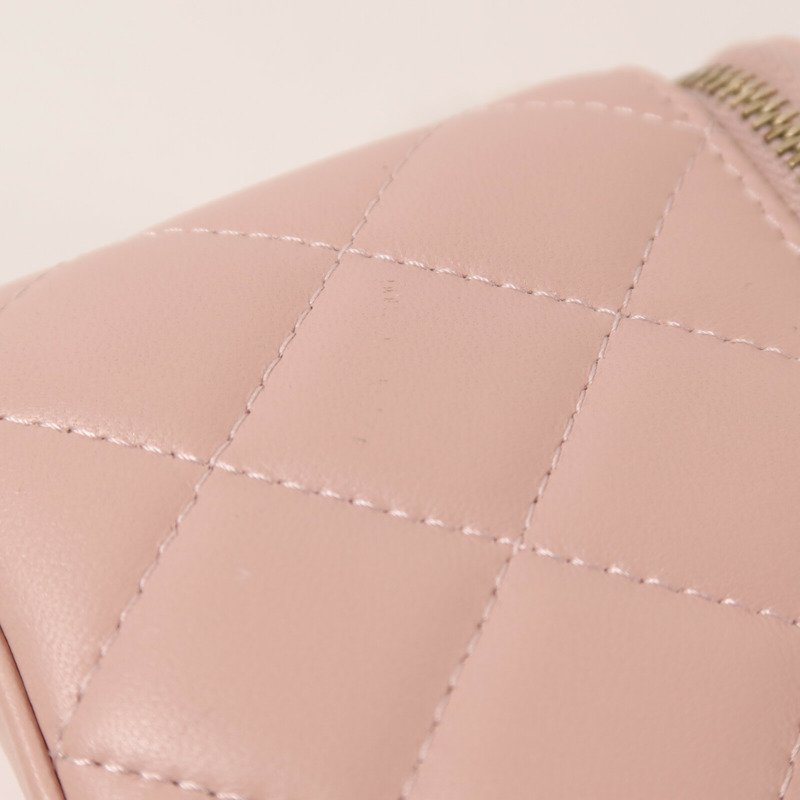 CHANEL 羊皮皮革Vanity Case鏈帶肩背袋-14