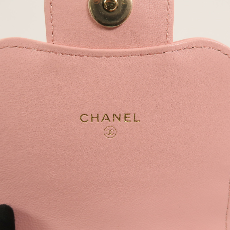 CHANEL 羊皮皮革Phone Bag鏈帶肩背袋-6