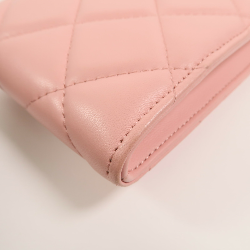 CHANEL 羊皮皮革Phone Bag鏈帶肩背袋-14