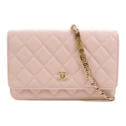 CHANEL 牛皮皮革WOC Wallet On Chain鏈帶肩背袋