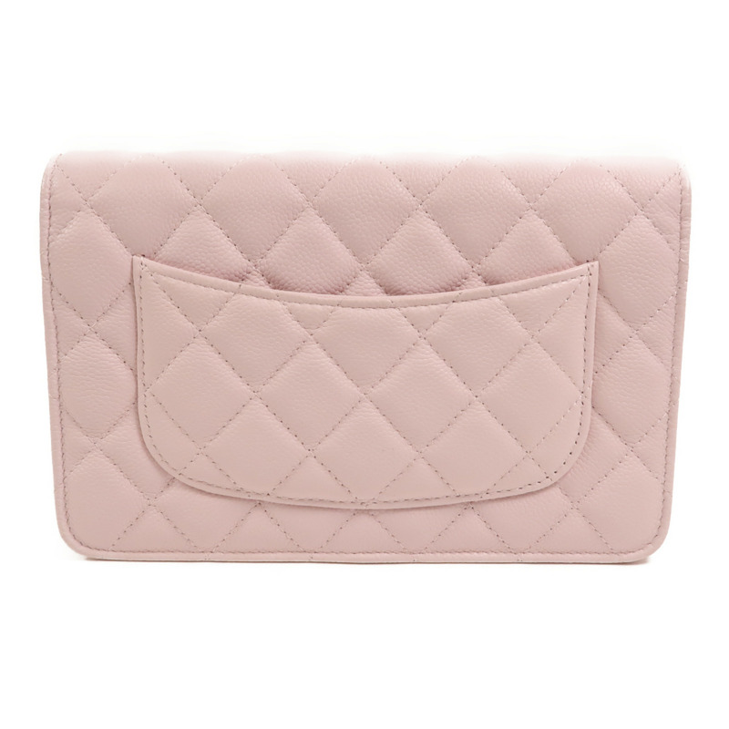 CHANEL 牛皮皮革WOC Wallet On Chain鏈帶肩背袋-1