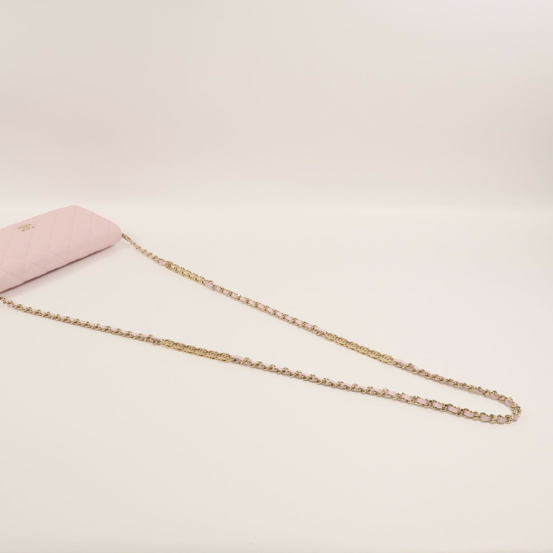 CHANEL 牛皮皮革WOC Wallet On Chain鏈帶肩背袋-7