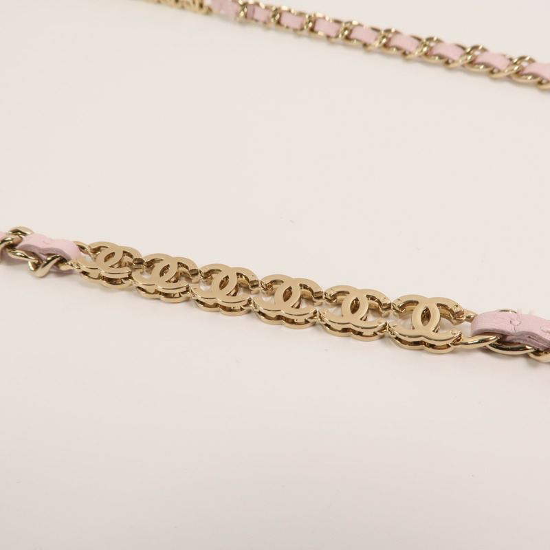 CHANEL 牛皮皮革WOC Wallet On Chain鏈帶肩背袋-13