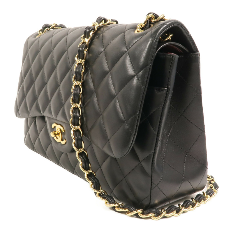 CHANEL 羊皮皮革Classic Jumbo鏈帶肩背袋-2