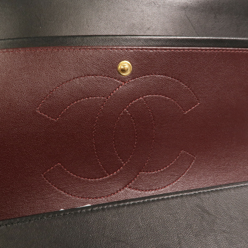 CHANEL 羊皮皮革Classic Jumbo鏈帶肩背袋-4