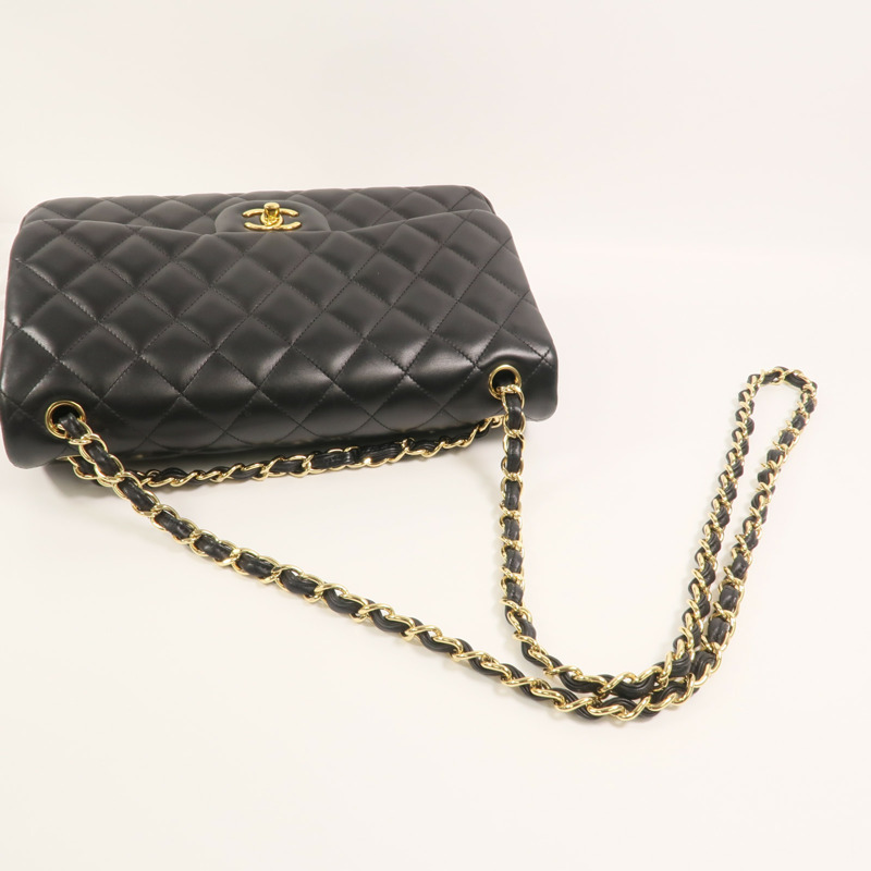 CHANEL 羊皮皮革Classic Jumbo鏈帶肩背袋-8