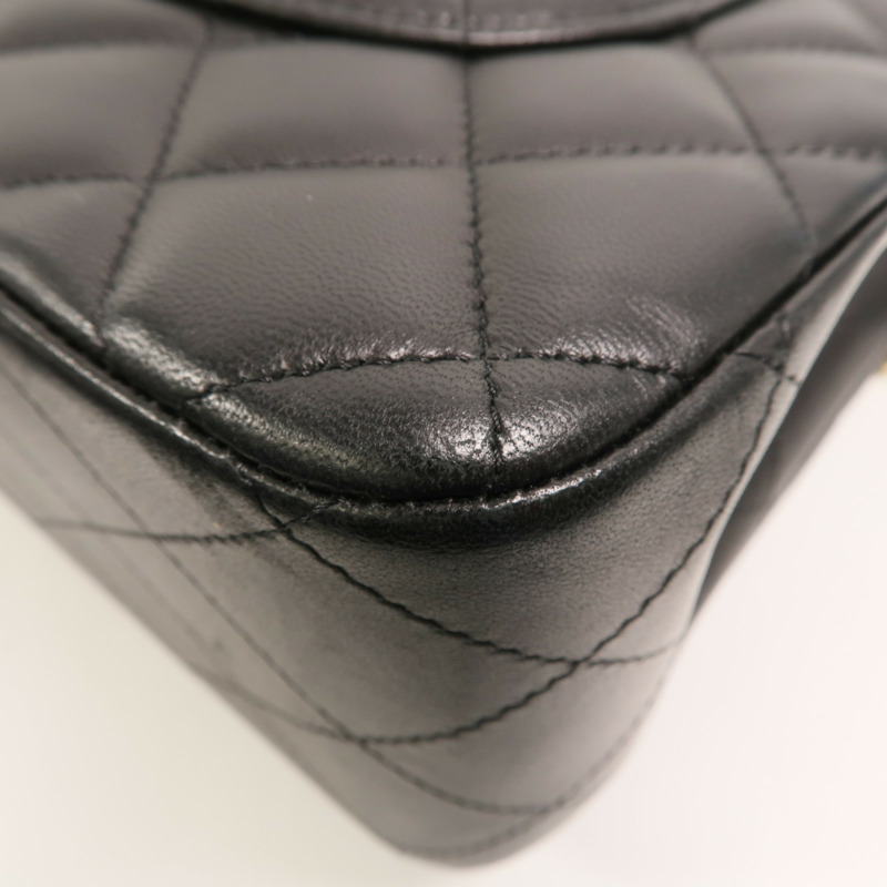 CHANEL 羊皮皮革Classic Jumbo鏈帶肩背袋-14